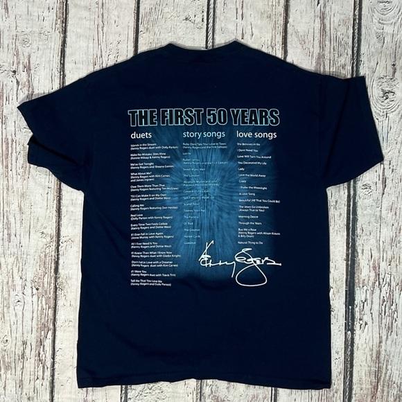 Kenny Rogers Country Music Concert Tour Crewneck Tshirt - Picture 2 of 7